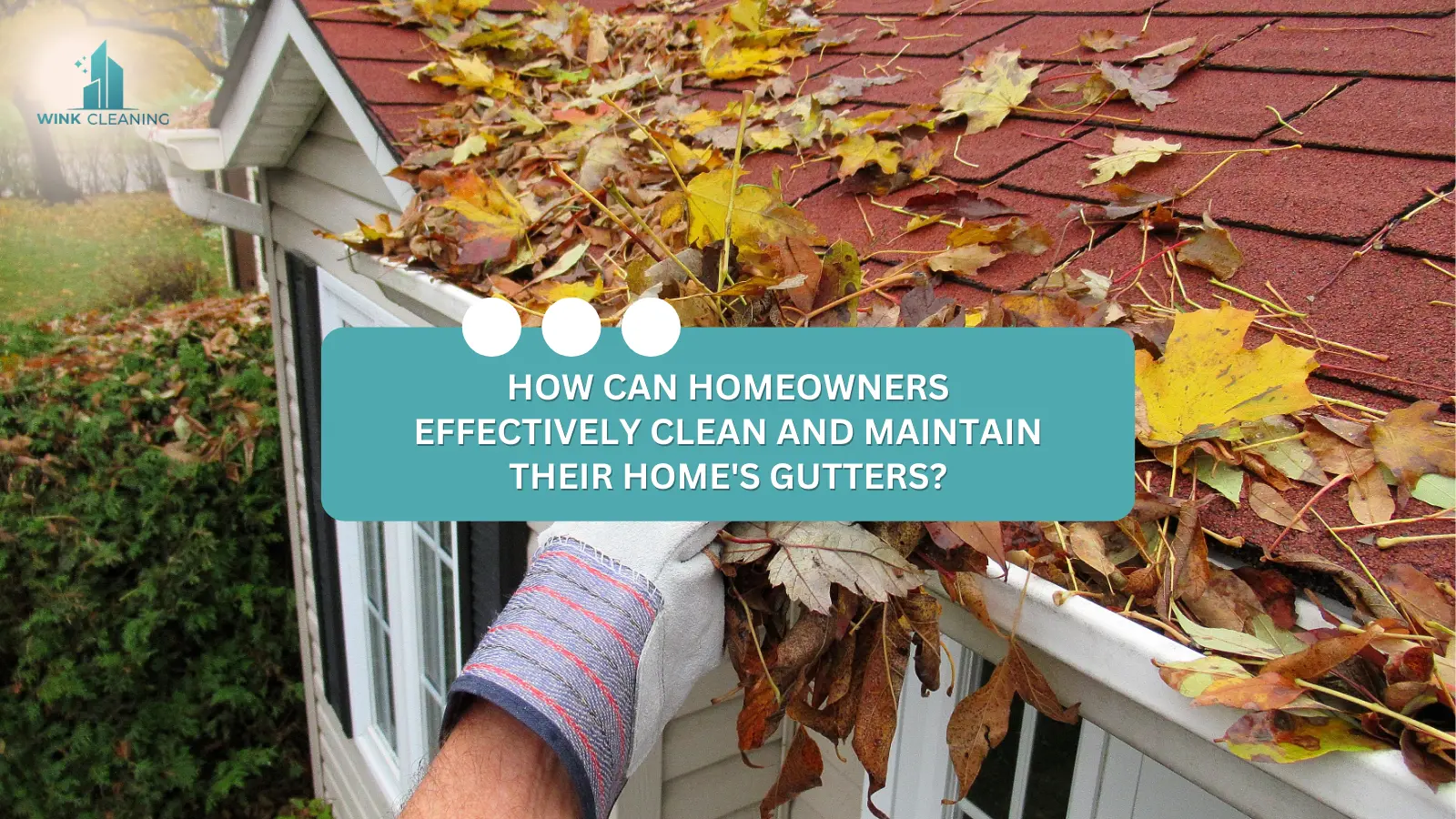 How can homeowners effectively clean and maintain their home's gutters? - Wink Cleaning